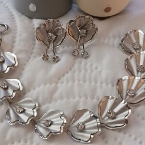 Bugbee & Niles Vintage Silver Bracelet & Earring Jewelry Set